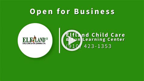 fayetteville child care center|Elfland FLC.